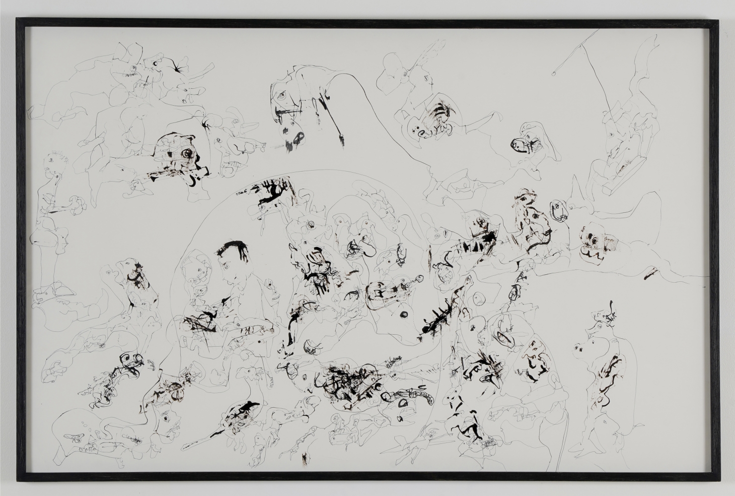 P.R.&amp;nbsp;SATHEESH

Untitled (2), 2020

Indian ink on paper

26.1 x 40 in / 66.5 x 101.5 cm