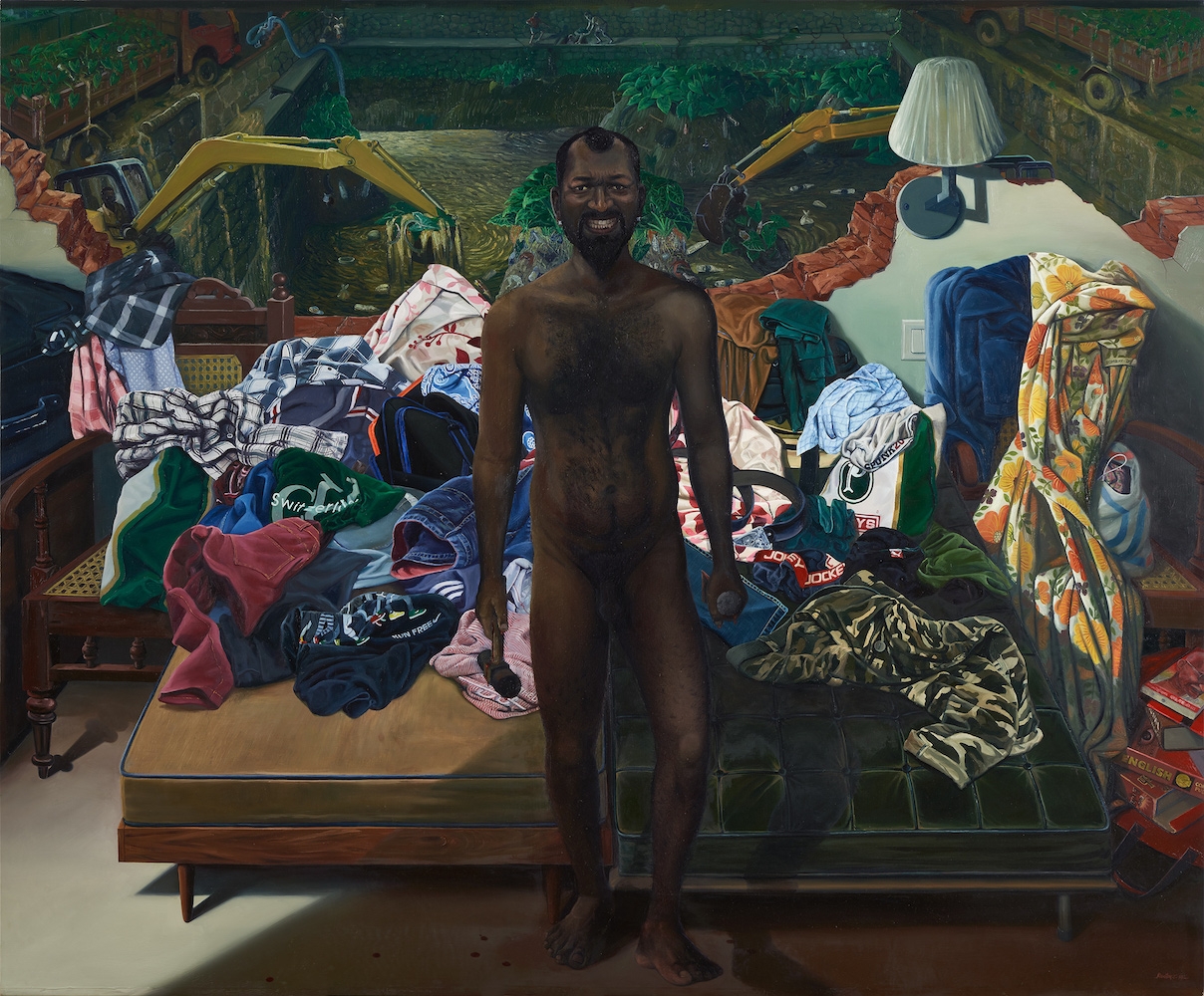 I Am (Cleaning Pond), 2015

Oil on canvas&amp;nbsp;

78 x 96 in / 198 x 244 cm